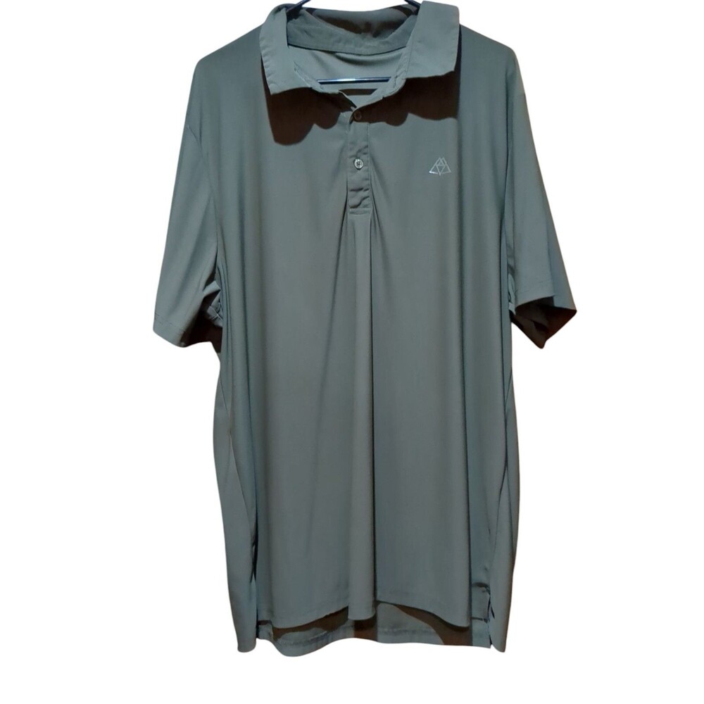 Men's Haimont Olive Green Polyester 2xl Polo Shirt UPF 50+